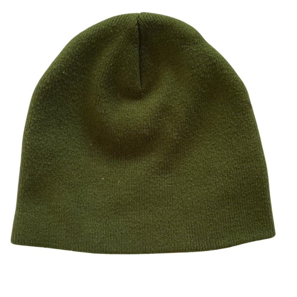 Lakai Beanie Hat One Size Olive Green Knitted Fold Skateboarding Winter Ski